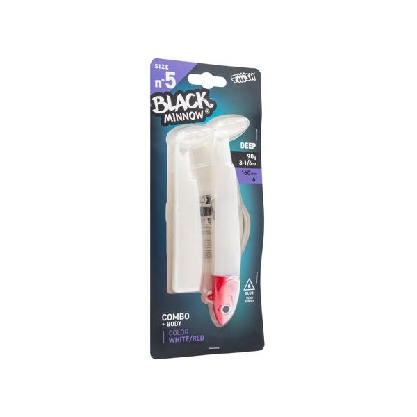 LEURRE FIIISH Combo Deep BM160 - 90g - Blanc + TP rouge
