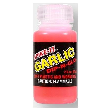 TEINTE LEURRE DIP AND GLO - GARLIC FIRE RED ROUGE - SPIKE IT