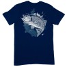 TSHIRT SEABASS MOTIF BAR - BLEU MARINE XXXL - 3XL - LABRAX SNIPER