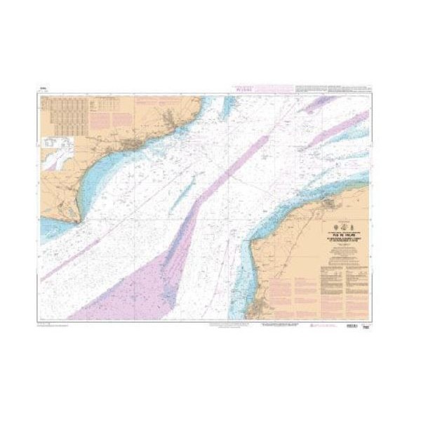 CARTE SHOM DETROIT PAS DE CALAIS NON PLIEE 7323 A PLAT