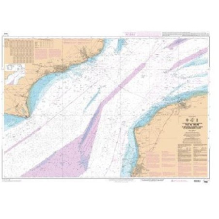 CARTE SHOM DETROIT PAS DE CALAIS NON PLIEE 7323 A PLAT
