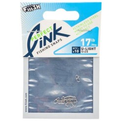 10 AGRAFES FIIISH ULTRA LIGHT - 17LB - 8kg - PERFECT LINK