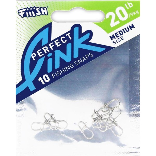 10 AGRAFES FIIISH MEDIUM - 50LB - 23kg - PERFECT LINK