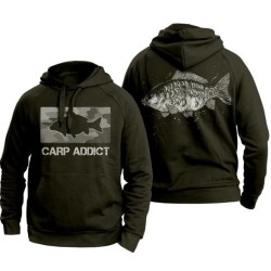 SWEAT MOTIF CARPE - VERT OLIVE M - CARP ADDICT