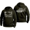 SWEAT MOTIF CARPE - VERT OLIVE M - CARP ADDICT
