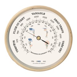 BAROMÈTRE EN BOIS 33 CM  - B119