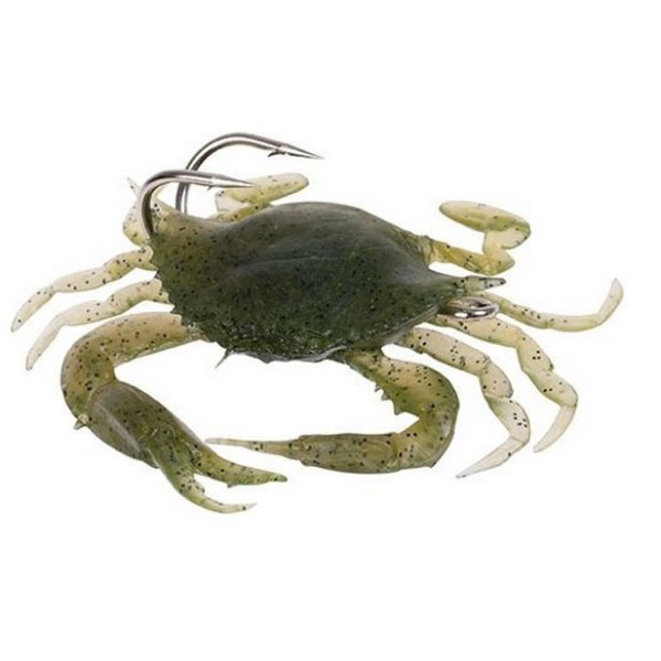 Leurre imitation Crabe Vert Mou Mollet - 8 cm - 20 Grs