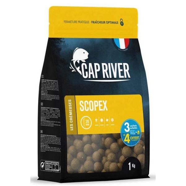 Bouillettes Scopex - 20 mm - 1kg - CAP RIVER