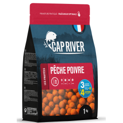Bouillettes Peche Poivre - 10 mm - 1kg- CAP RIVER
