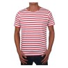 MARINIERE PECHEUR HOMME MANCHES COURTES BLANC/ROUGE T.XXL 
