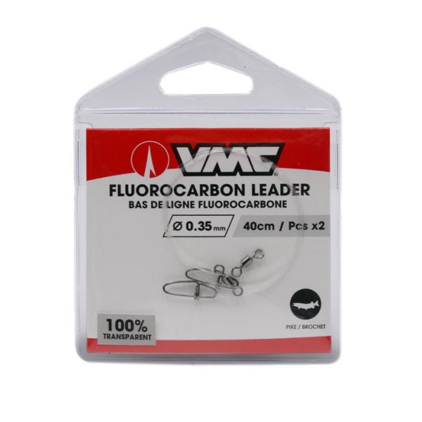 BAS DE LIGNE FLUOROCARBONE MONTES - 40 CM DIAMETRE 0.81 - 2BDL
