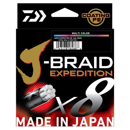 TRESSE DAIWA JBRAID EXPEDITION 500M 51/100 - 56 kg - MULTICOLOR