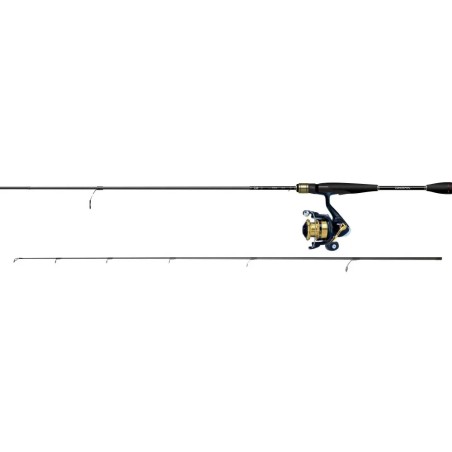 SET LEURRE PACK CANNE RS 802 HFS AF + MOULINET RS4000