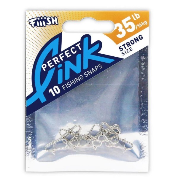 10 AGRAFES FIIISH STRONG - 65LB - 30kg - sachet de 10 PERFECT LINK