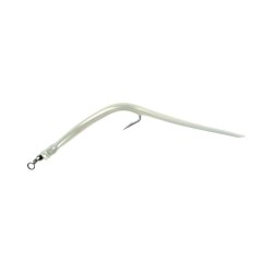 LEURRE FLASHMER BLISTER 2x ANGUILLONS 7-0 BLANC NACRE ---