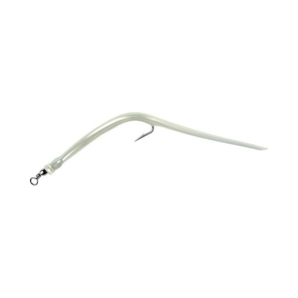 LEURRE FLASHMER BLISTER 2x ANGUILLONS 7-0 BLANC NACRE ---
