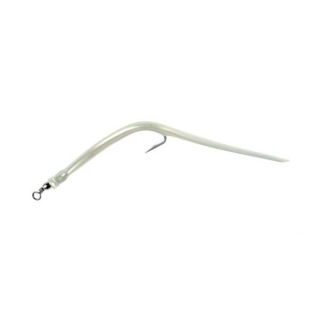 LEURRE FLASHMER BLISTER 2x ANGUILLONS 7-0 BLANC NACRE ---