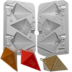 MOULE A PLOMBS PYRAMIDE PORTUGAIS 120-140-160 GRS A1 - MOU166