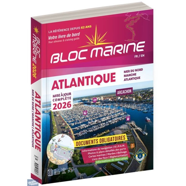LIVRE BLOC MARINE ATLANTIQUE 2026