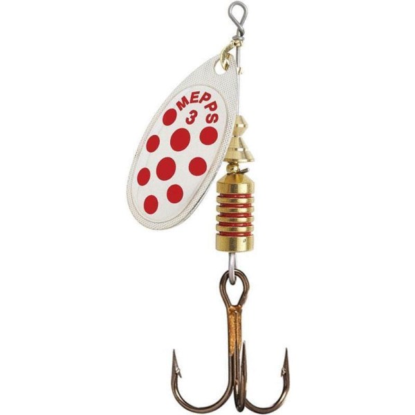 CUILLER MEPPS Aglia points rouges AG 2 - Cuillers Truite Brochet