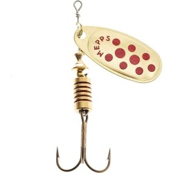 CUILLER MEPPS COMET OR POINTS ROUGES N0