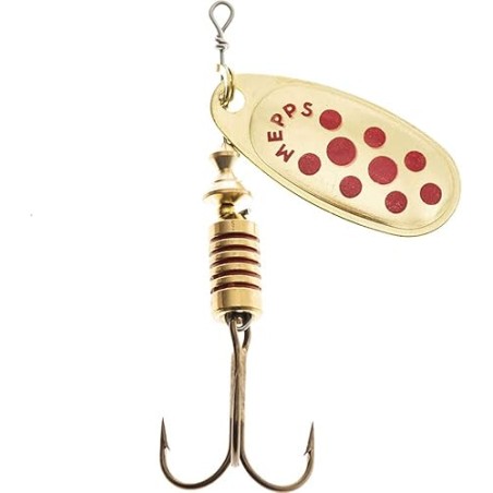 CUILLER MEPPS COMET OR POINTS ROUGES N0