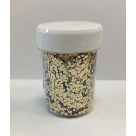 Paillettes rondes OR - 1,6 mm - 40 ml  pour plastique liquide - PLSPAI447