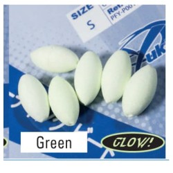 PERLES FLOTTANTES YUKI N1 XS GREEN GLOW - SACHET DE 6