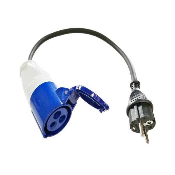 Adaptateur P17 Cable 50 cm- Prise CEE MALE  - P17 femelle