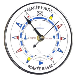 Pendule des Marée - MURALE - ACRYLIQUE ROND 135 MM - FOND CODES  - B118