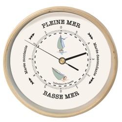 PENDULE DE MAREE EN BOIS GRAND MODELE - 32,5 CM  - B120