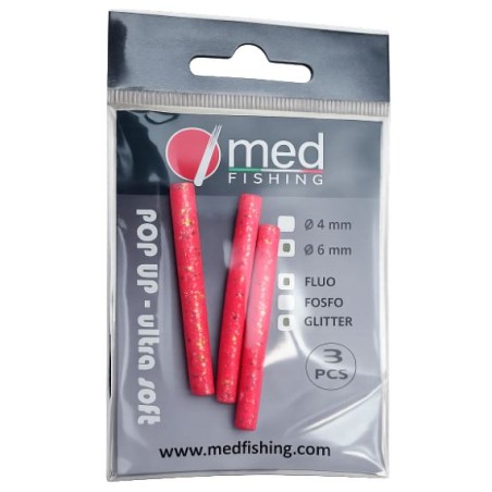 POP-UP MED FISHING ULTRA SOFT BATON ROUGE FLUO PAILLETE 6 MM