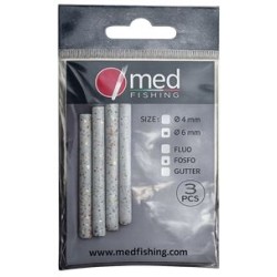 POP-UP MED FISHING ULTRA SOFT BATON BLANC PAILLETE 6 MM