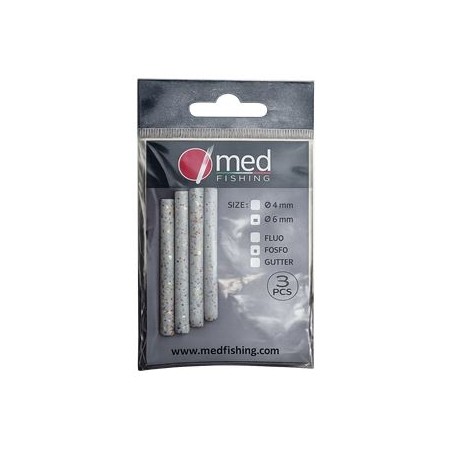 POP-UP MED FISHING ULTRA SOFT BATON BLANC PAILLETE 6 MM