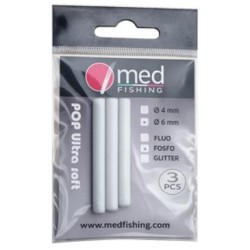 POP-UP MED FISHING ULTRA SOFT BATON BLANC PHOSPHO 6 MM