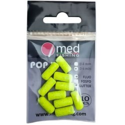 POP-UP MED FISHING JAUNE PAILLETTE 13X6 MM