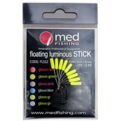 FLOATING LUMINOUS STICK JAUNE 3X10 MM - MED FISHING