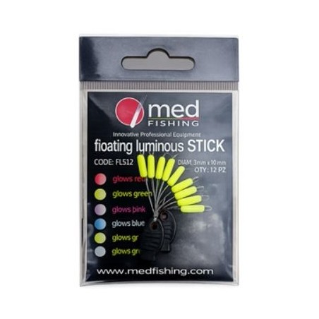 FLOATING LUMINOUS STICK JAUNE 3X10 MM - MED FISHING
