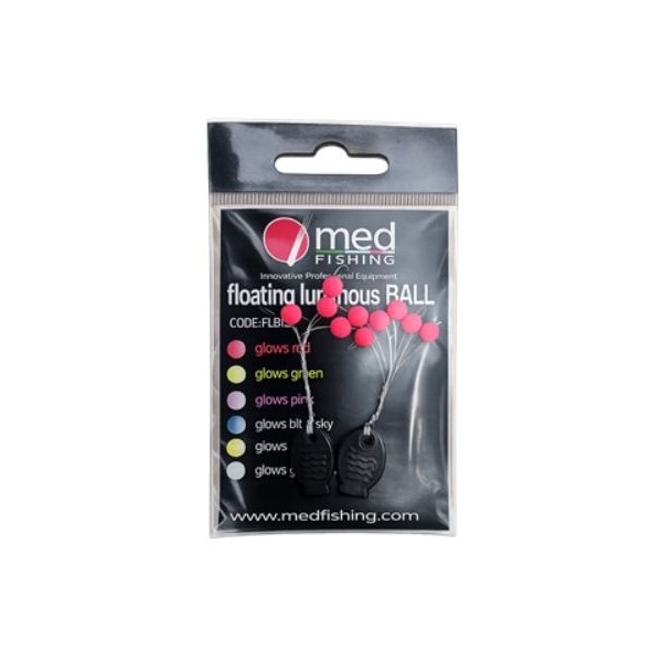 FLOATING LUMINOUS BALL ROSE 5 MM - MED FISHING