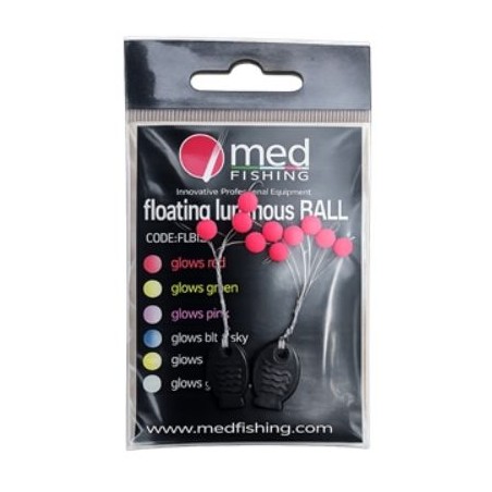 FLOATING LUMINOUS BALL ROSE 5 MM - MED FISHING
