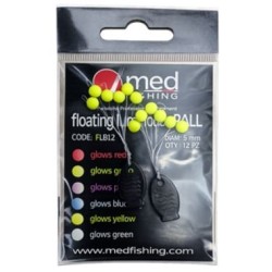 FLOATING LUMINOUS BALL JAUNE 5 MM- MED FISHING