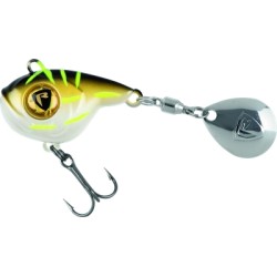 LEURRE FOX RAGE BIG EYE SPIN TAIL 8G BLACK & GOLD