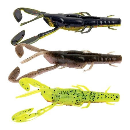 LEURRES FOX RAGE CRITTER MIXED COLOUR PACK X 3PCS 9CM