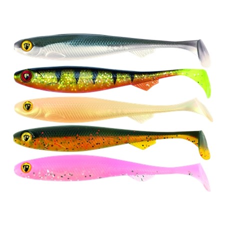 LEURRES FOX RAGE SLICK SHAD 9CM MIXED COLOR PACK C 5PCS
