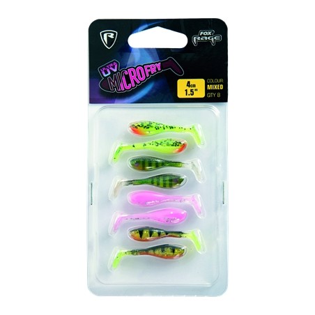 LEURRES FOX RAGE UV MICRO FRY 4CM X 8PCS