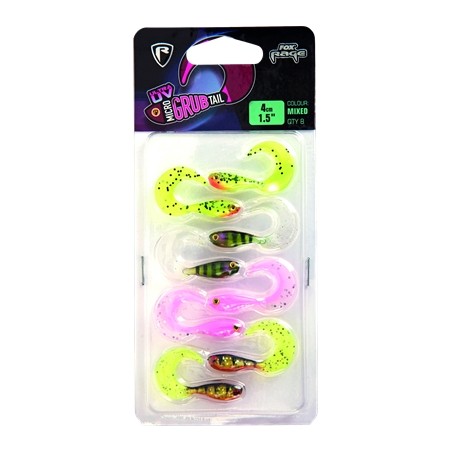 LEURRES FOX RAGE  UV MICRO GRUB 4CM X 8PCS
