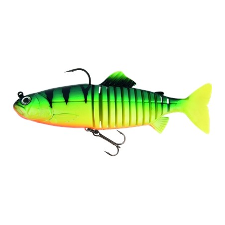 LEURRE FOX RAGE JOINTED REPLICANT 18CM 80G UV FIRE TIGER