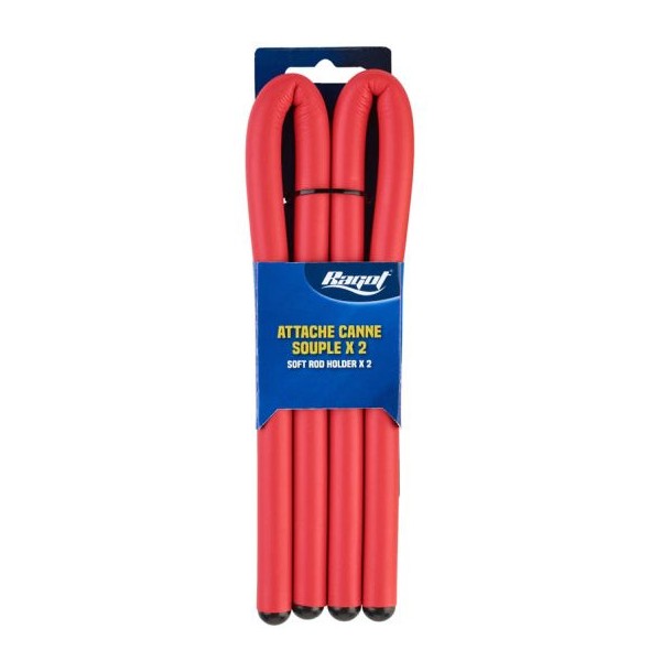 SUPPORT DE CANNE SOUPLE SOFT ROD HOLDER RED - PAR 2