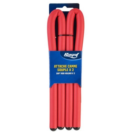 SUPPORT DE CANNE SOUPLE SOFT ROD HOLDER RED - PAR 2