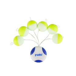 PERLES YUKI FLOTTANTES RONDES 01 13mm Yellow Glow